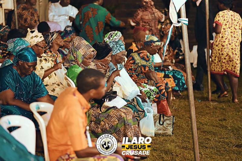 Widows receiving welfare packs